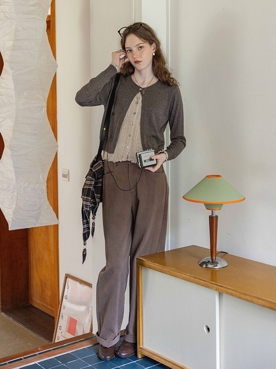 DA_Two faux pieces cardigan