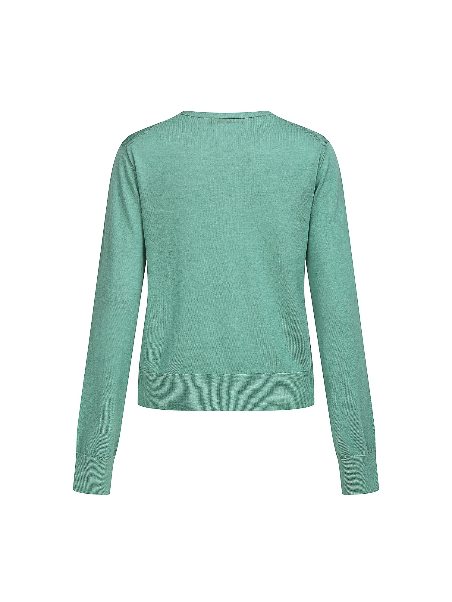 울 커버드 버튼 라운드넥 가디건 (MINT)