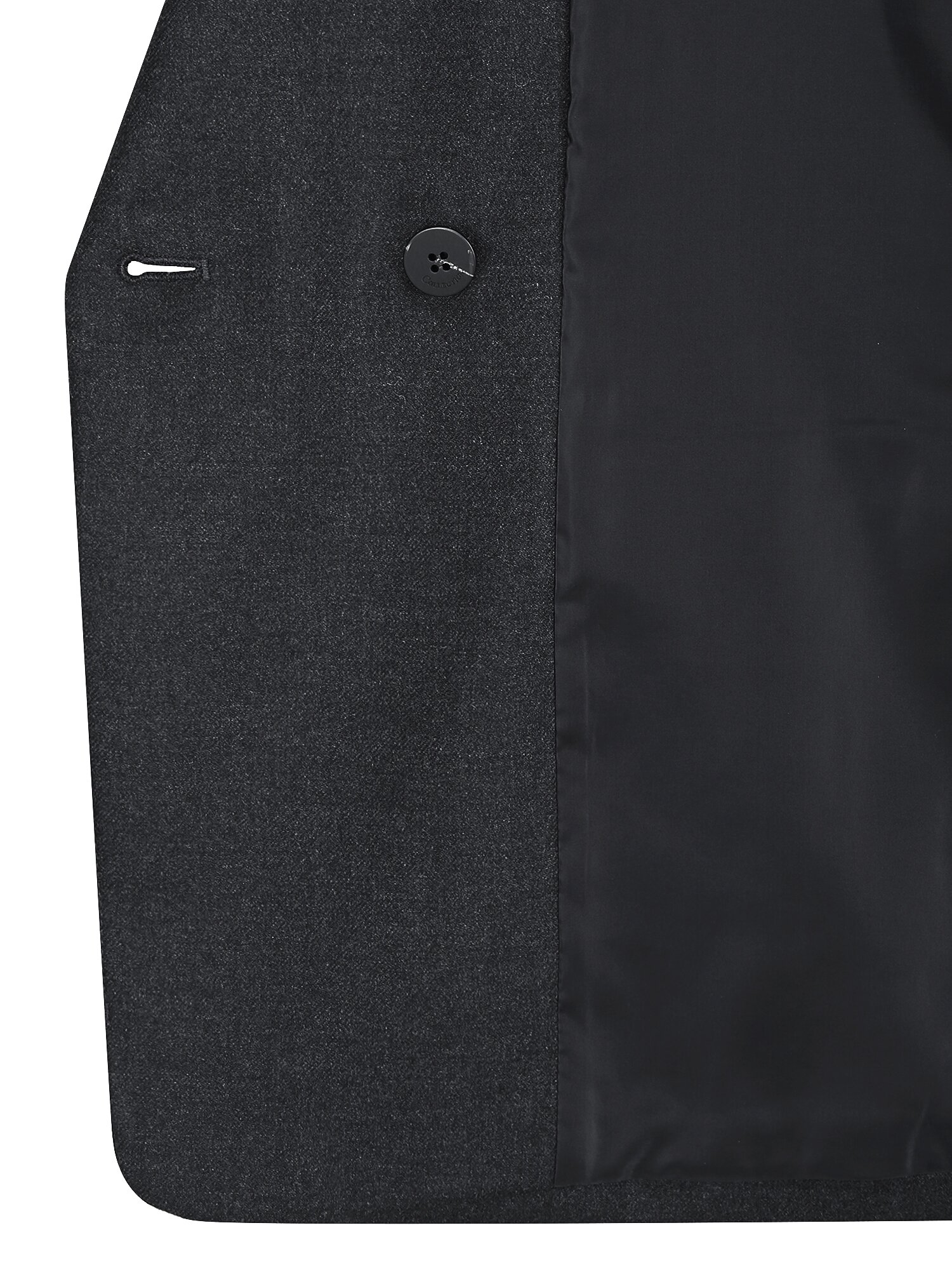 포멀 울 피크드 라펠 더블 재킷 (DARK GREY)