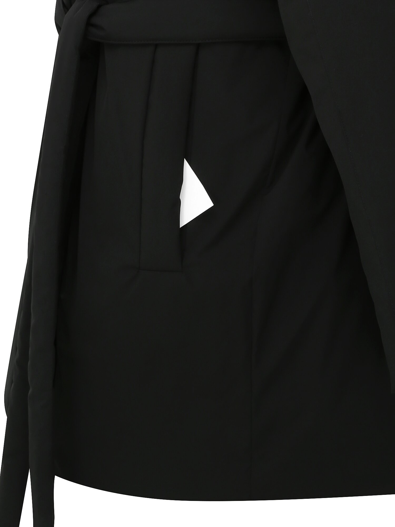 벨티드 오버핏 하이넥 덕다운 점퍼 (BLACK)