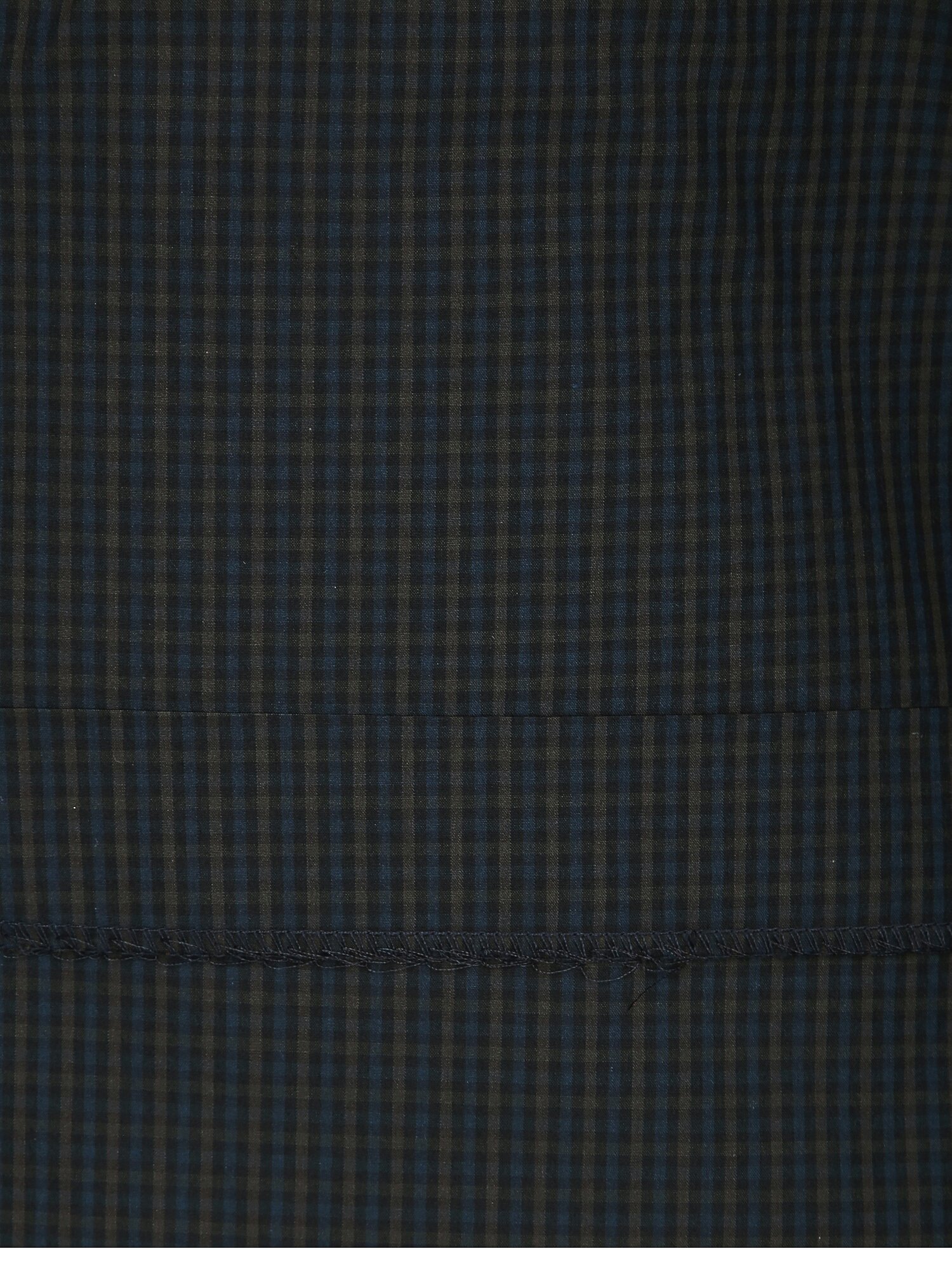 체크 포켓 랩 플리츠 스커트 (CHECK NAVY)