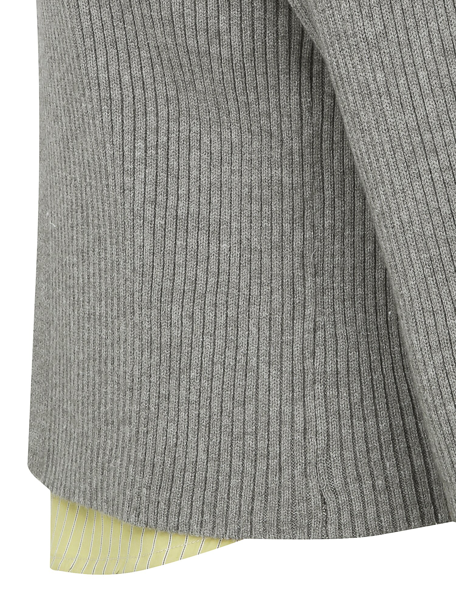 셔츠 레이어드 골지 가디건 (GREY)