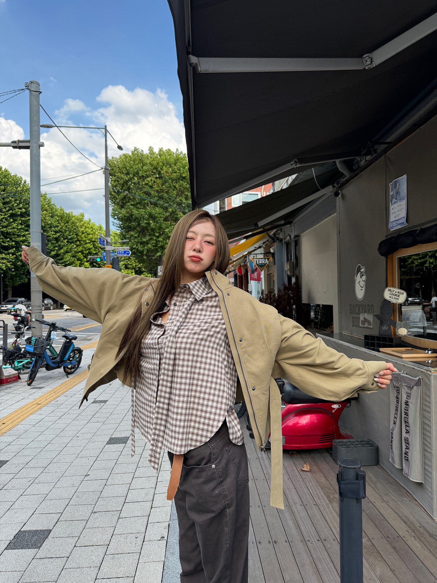 코튼 돌먼 집업 하이넥 점퍼 (BEIGE)