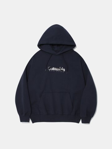 CU CAMO LOGO FLEECE HOODIE_NAVY