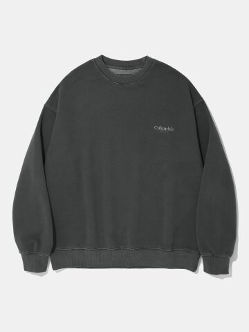 NYC EMB DYED TERRY SWEAT SHIRT_CHARCOAL
