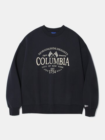 AMERICAN FLAG FLEECE SWEAT SHIRT_CROWN NAVY