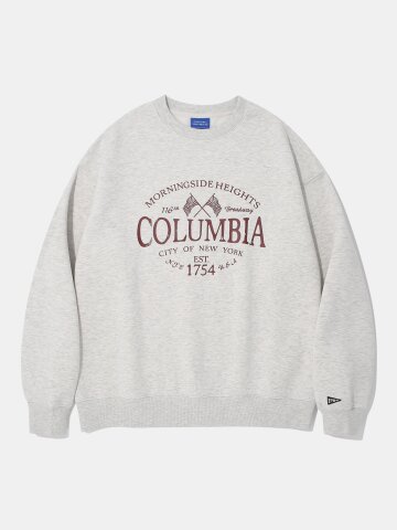 AMERICAN FLAG FLEECE SWEAT SHIRT_OATMEAL