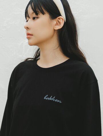 [우먼] 바켄 ITALIC LOGO 긴팔티셔츠 BK4996 (7COLOR)