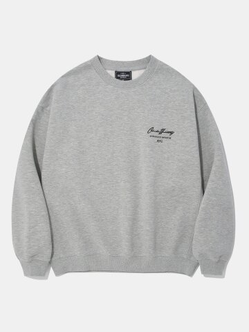 NEW SCRIPT LOGO FLEECE SWEAT SHIRT_M.GRAY