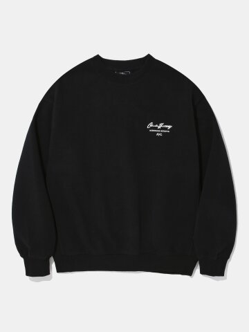 NEW SCRIPT LOGO FLEECE SWEAT SHIRT_BLACK