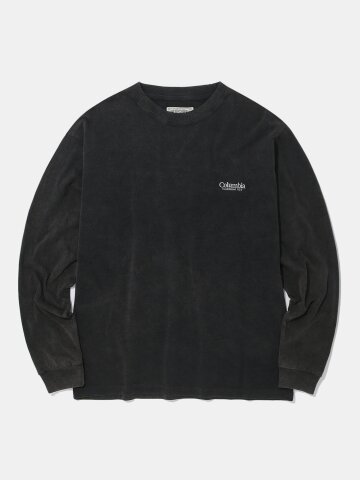NYC EMB DYED L/S T-SHIRT_CHARCOAL