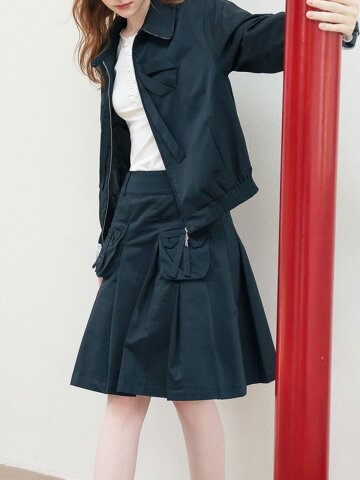 Cest_Bow lace cuffs skirt
