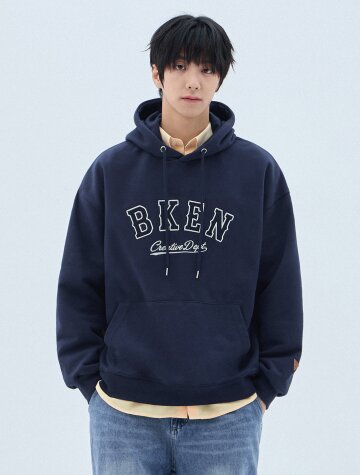 [MEN] 바켄 클래식 패치 로고 후드티 BK6979 (4 COLOR)