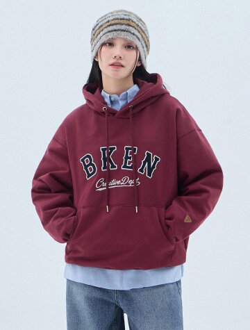 [우먼] 바켄 클래식 패치 로고 후드티 BK6979 (4 COLOR)