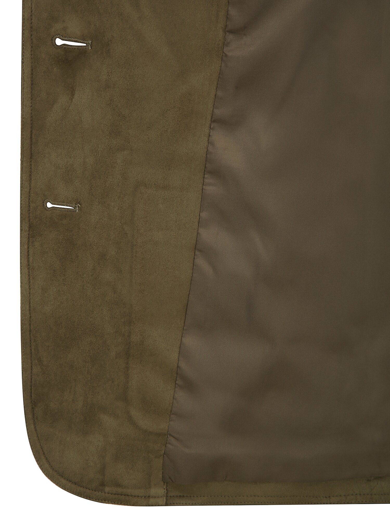 스웨이드 포켓 싱글 투버튼 재킷 (DARK KHAKI)