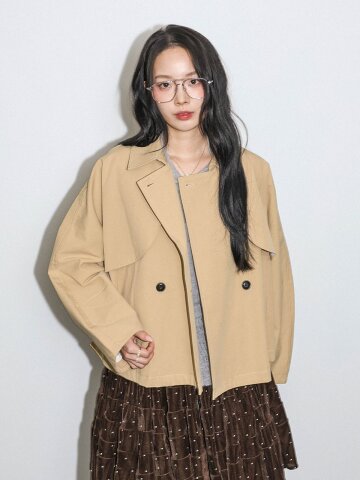 DD_Cropped trench jacket