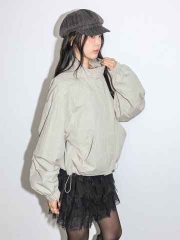 DD_High neck windbreaker jacket