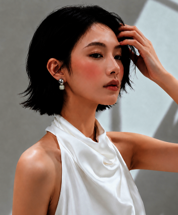 Sphere Shell Drop Earrings 
스피어 쉘 드롭 이어링