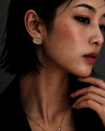 Ovalis Pave Earrings 오발리스 파베 이어링