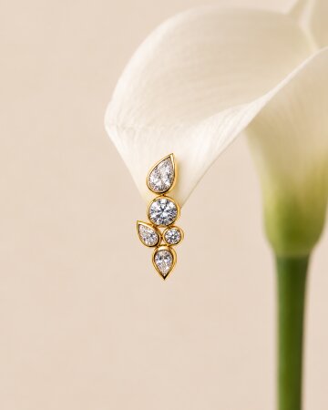 Dewdrop Cluster Earrings 듀드롭 클러스터 이어링
