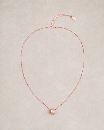 Barrel Diamond-Quilt Necklace 배럴 다이아몬드 퀼트 네크리스
