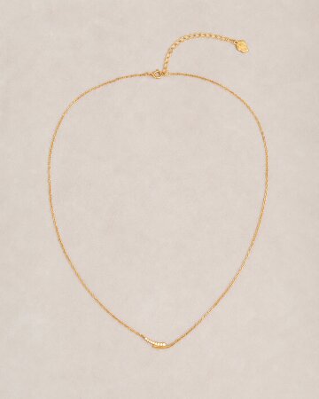 Fluid Line Crescent Necklace 플루이드 라인 크레센트 네크리스