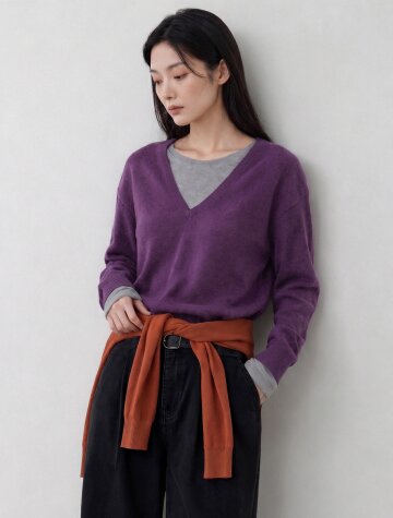 벨로 딥 브이니트 PURPLE