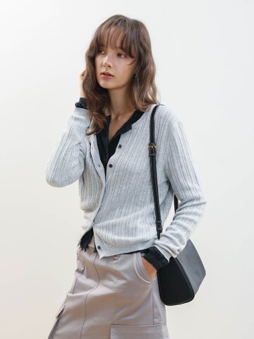 WD_Ribbed button cardigan_2color