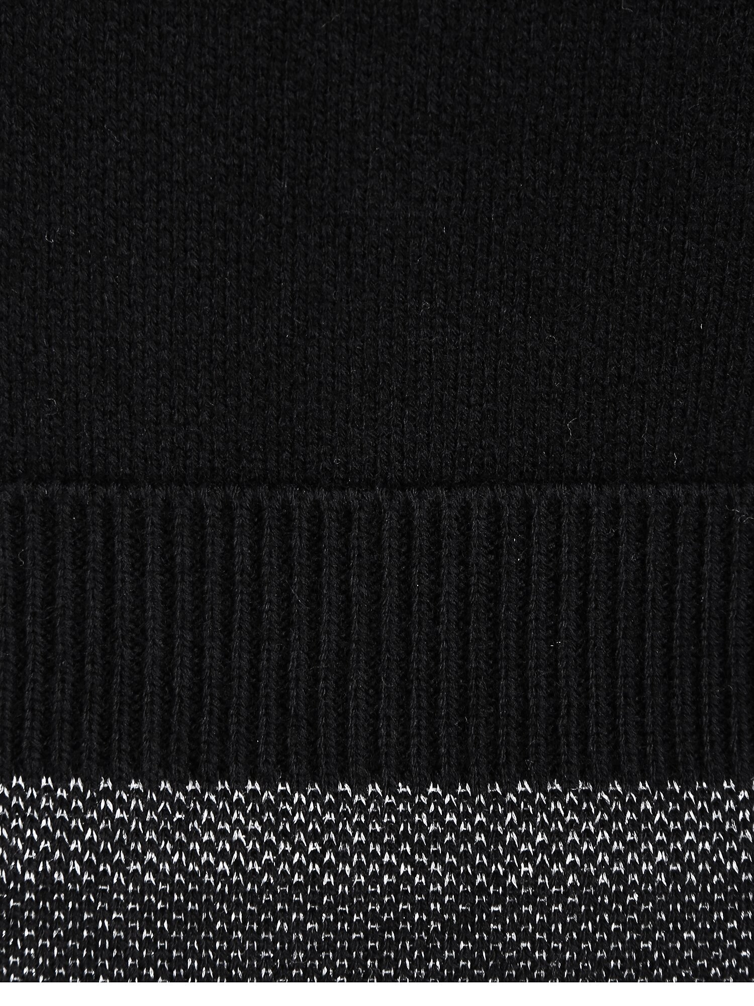 울 글리터 플라워 브이넥 가디건 (BLACK)