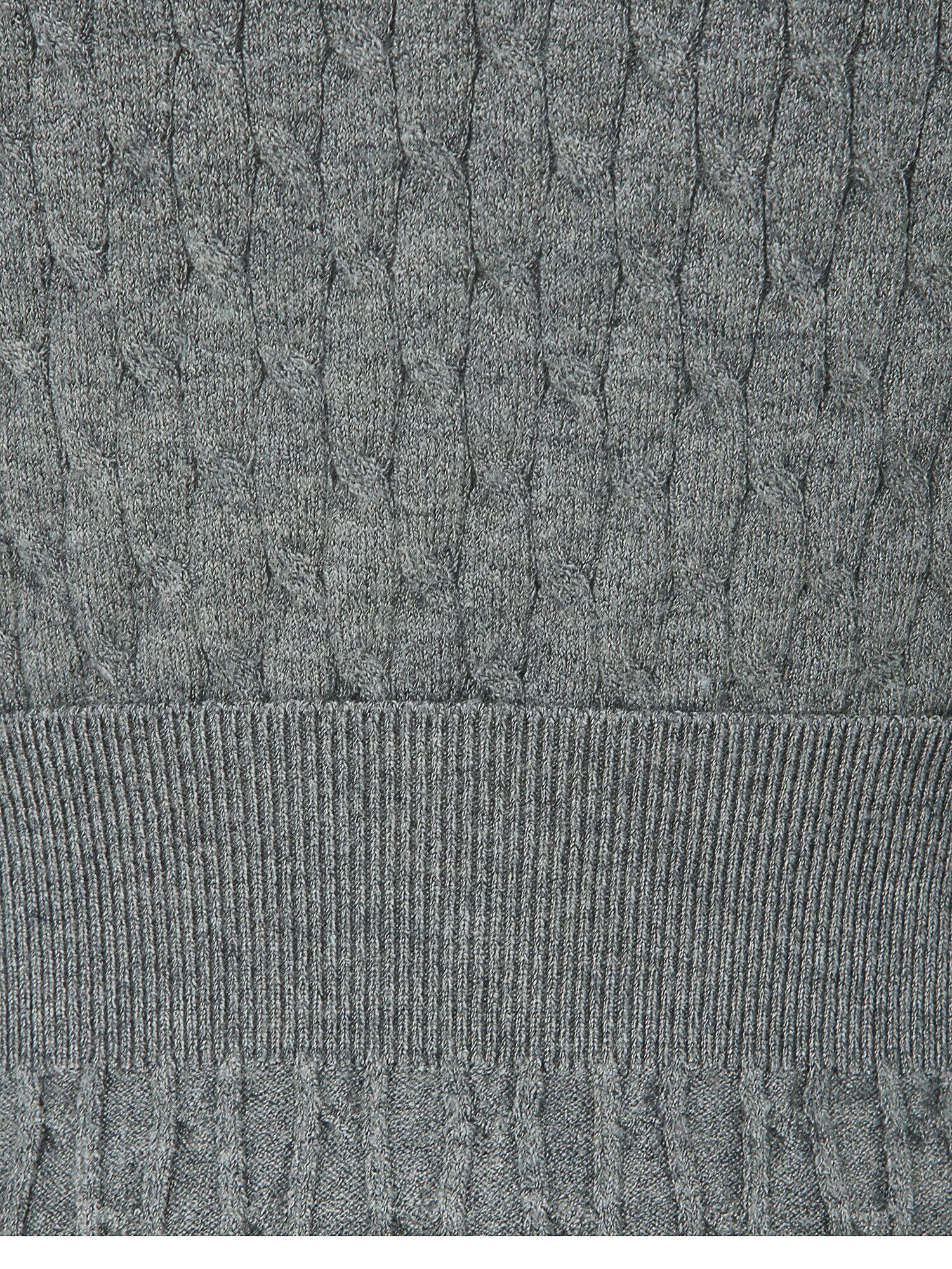 셔츠 배색 케이블 크롭 가디건 (GREY)