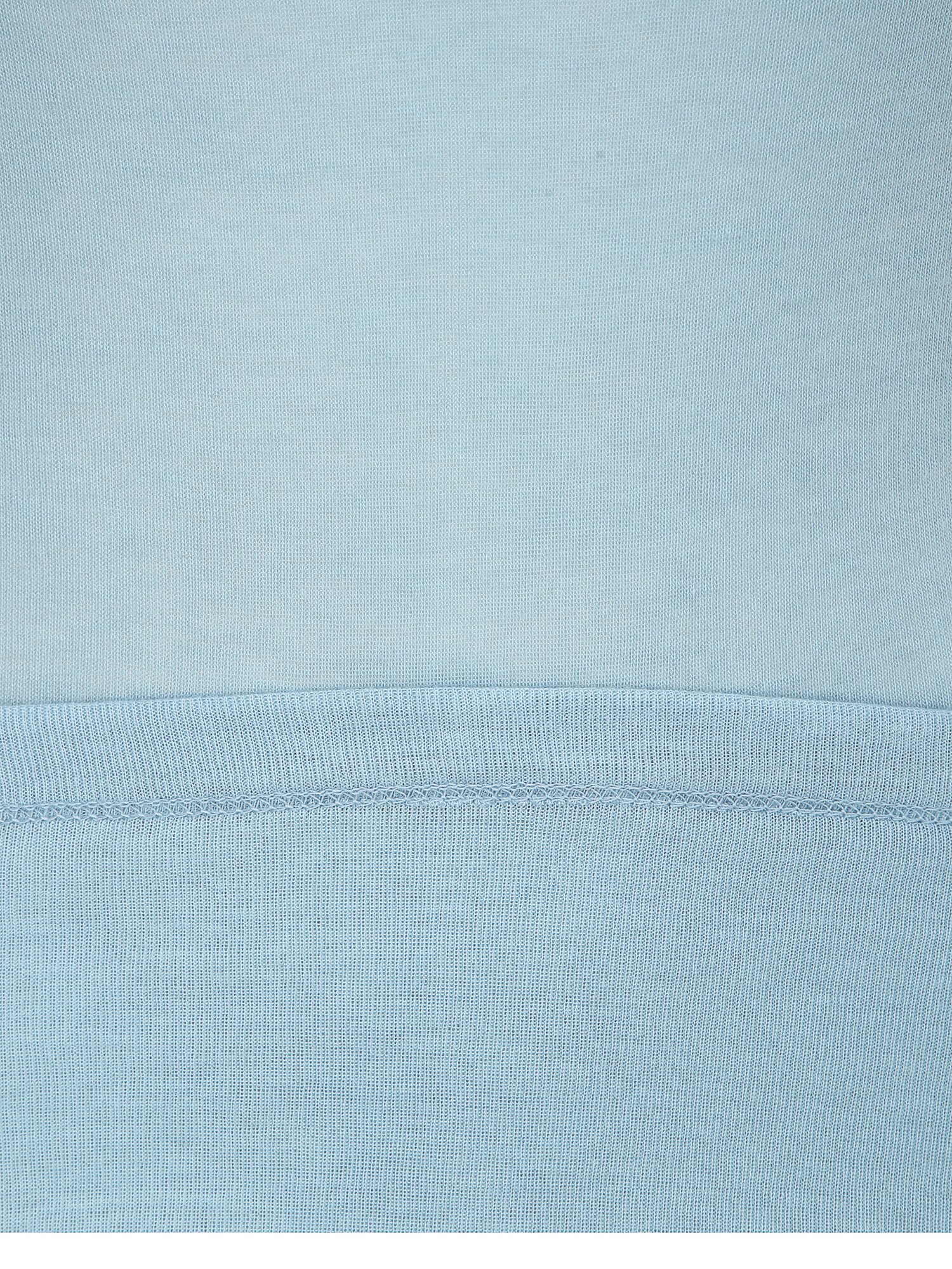 슬림핏 울 시스루 하이넥 티셔츠 (BLUE)