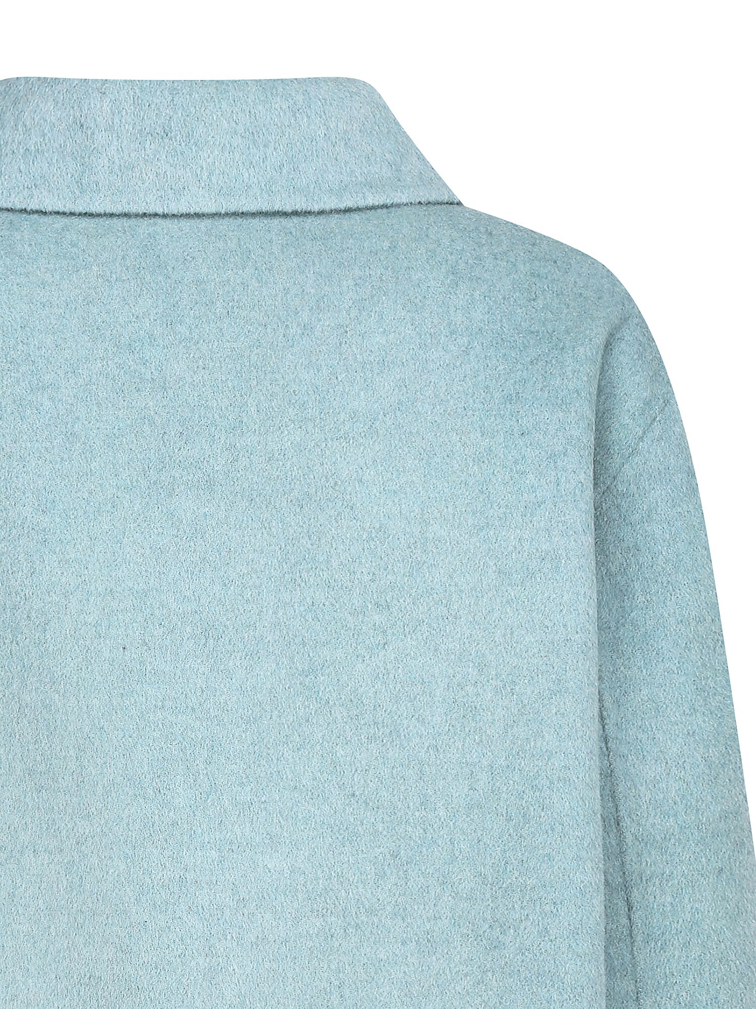 울 싱글 칼라 핸드메이드 재킷 (LIGHT BLUE)