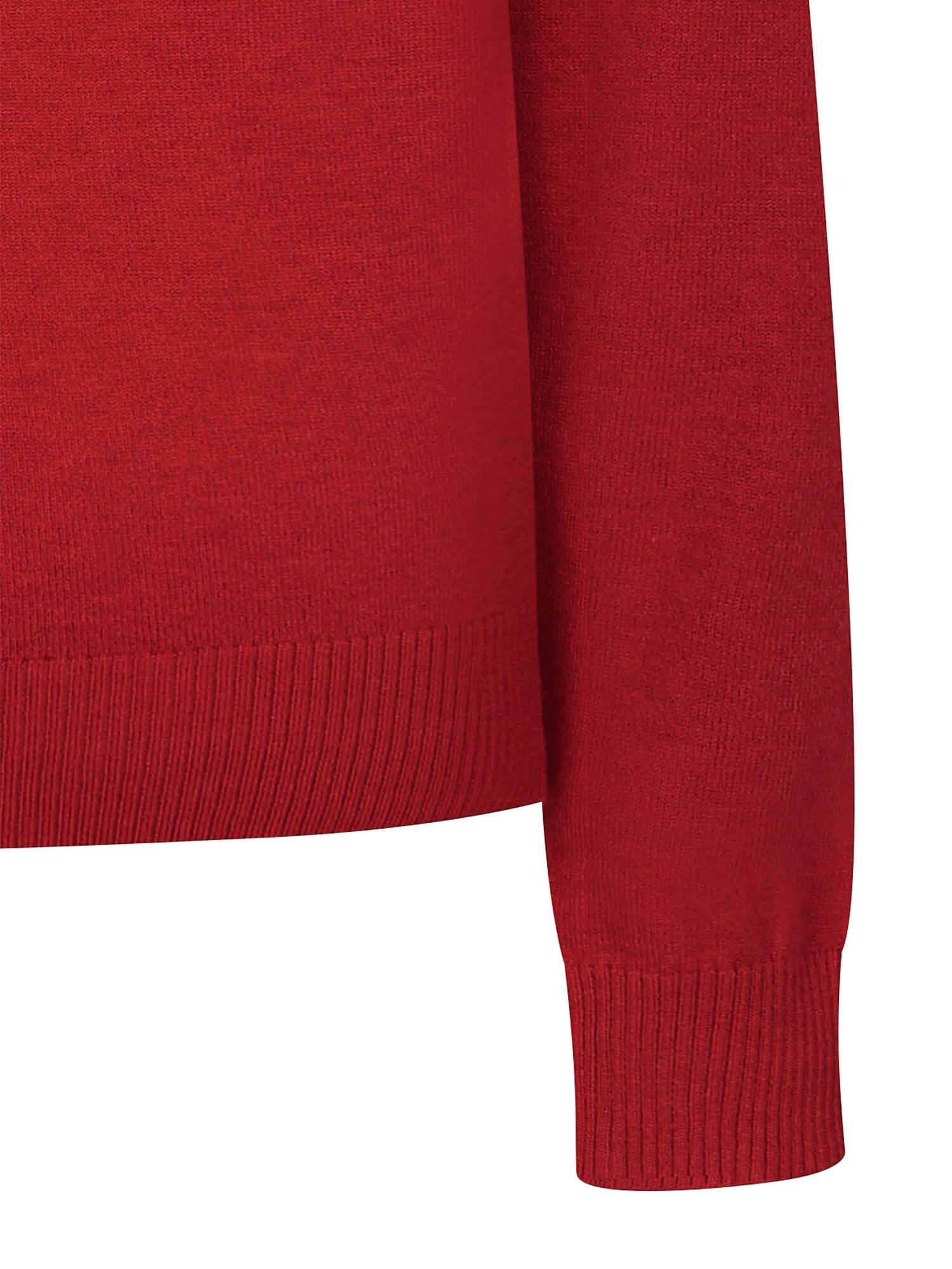 소프트 브이넥 풀오버 니트 (RED)