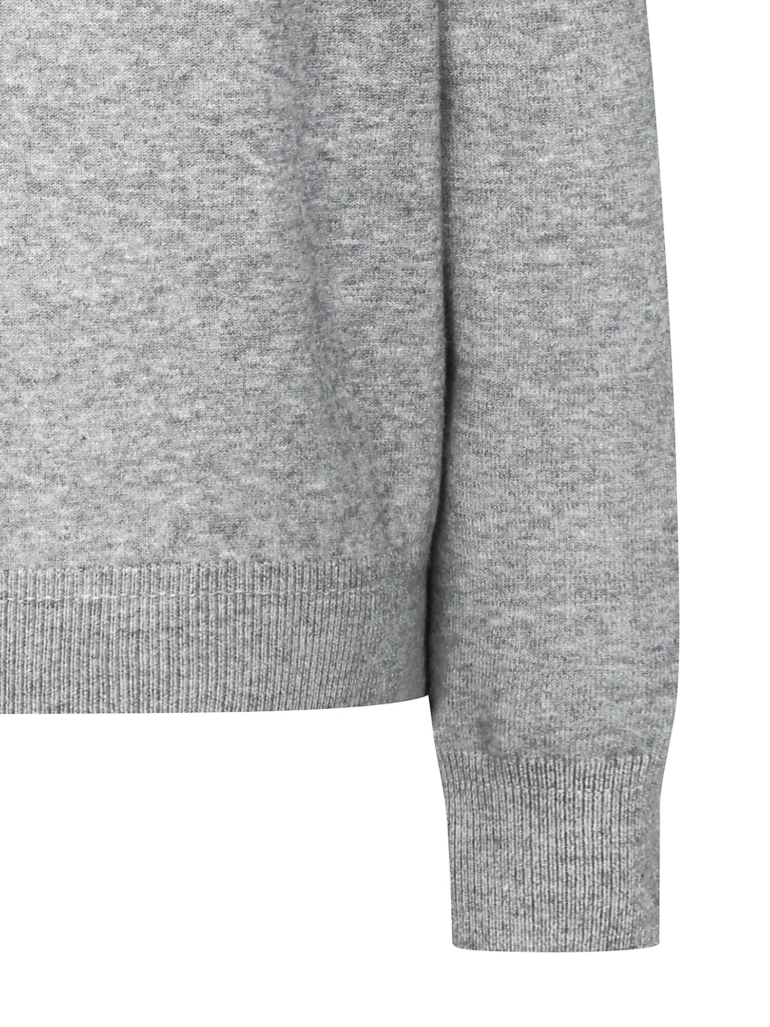 텍스쳐 블록 브이넥 가디건 (GREY)