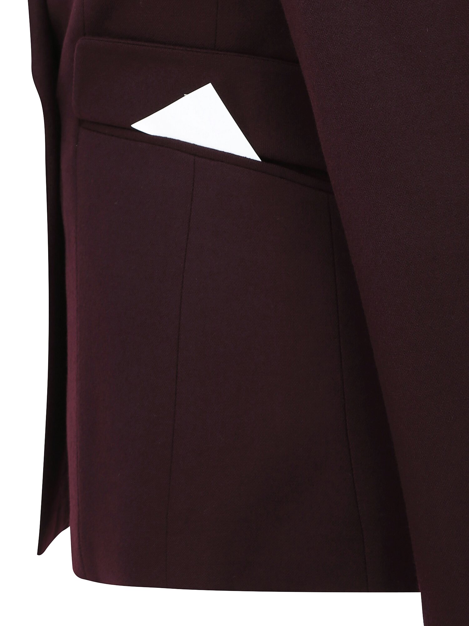 포멀 울 피크드 라펠 더블 재킷 (BURGUNDY)