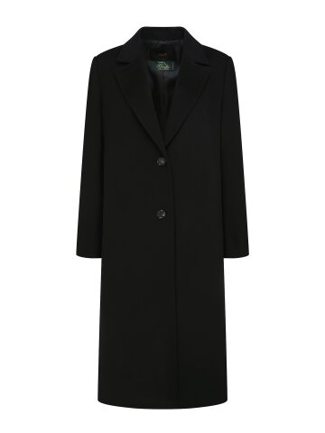 캐시미어 백 슬릿 싱글 롱 코트 (BLACK)