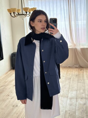 Every Washed Cotton Jacket_Blue