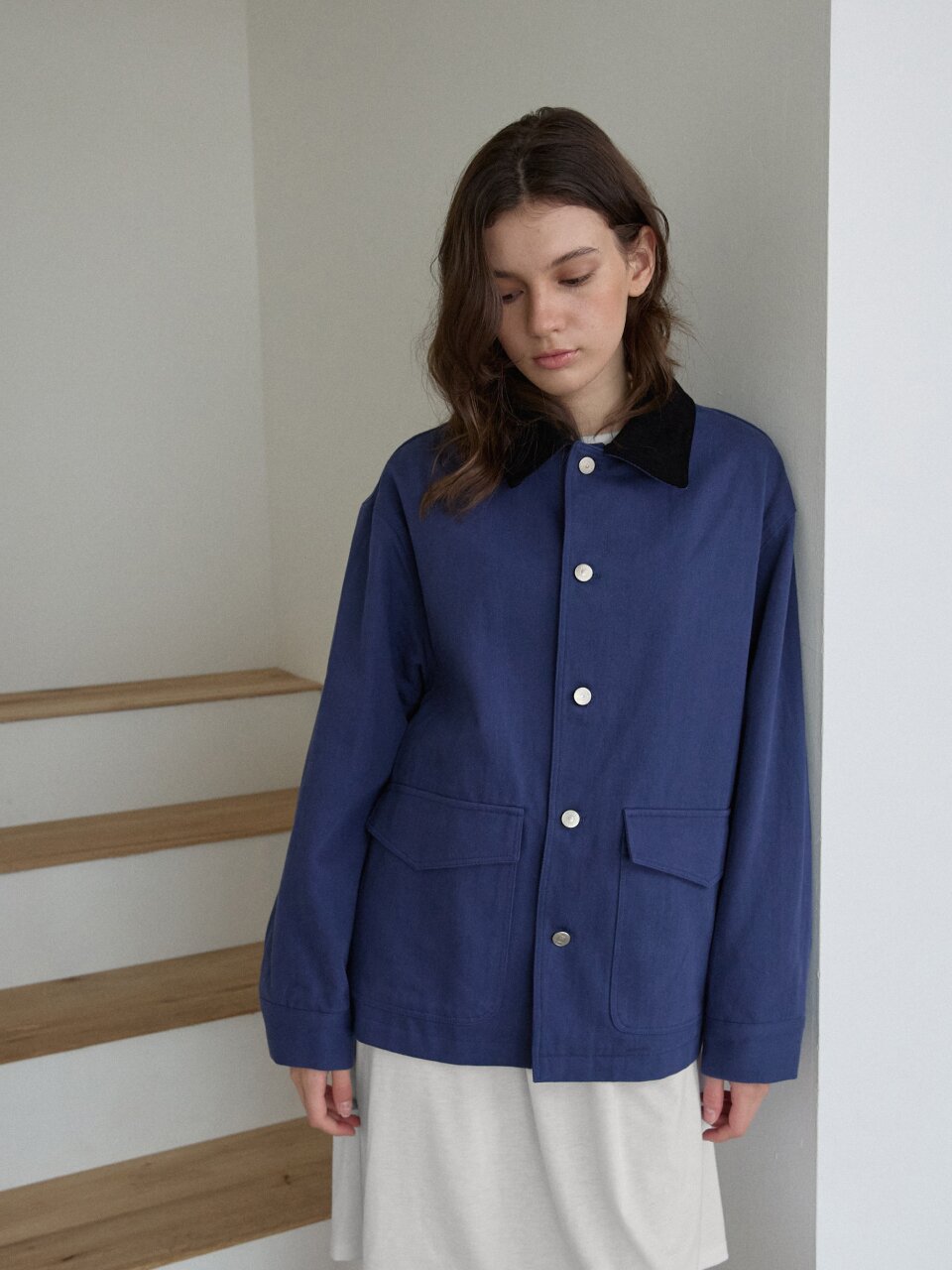 Every Washed Cotton Jacket_Blue