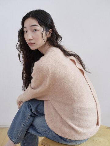Double Back Yak Blend Knit_PINK