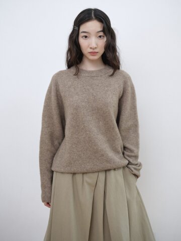 Double Back Yak Blend Knit_BEIGE