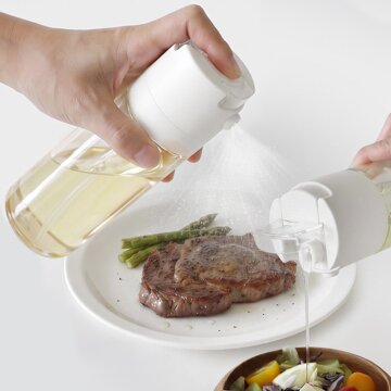 리본제이 비화이트 2way 오일스프레이 오일병 170ml / 분사형 디스펜서 양념병 소스통