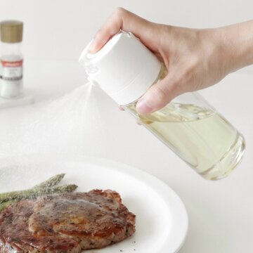 리본제이 비화이트 2way 오일스프레이 오일병 270ml / 분사형 디스펜서 양념병 소스통
