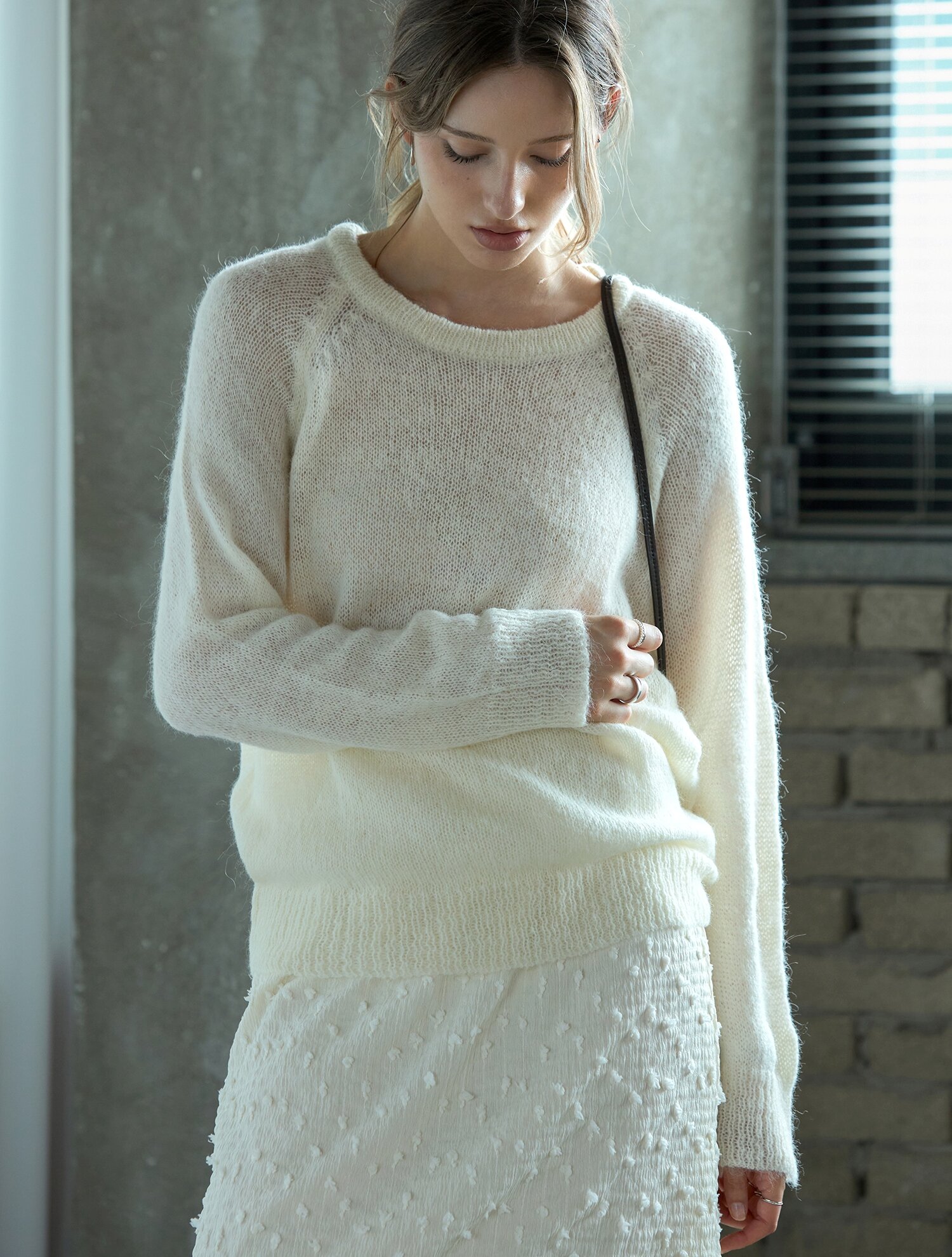 포그 알파카 라운드니트 IVORY