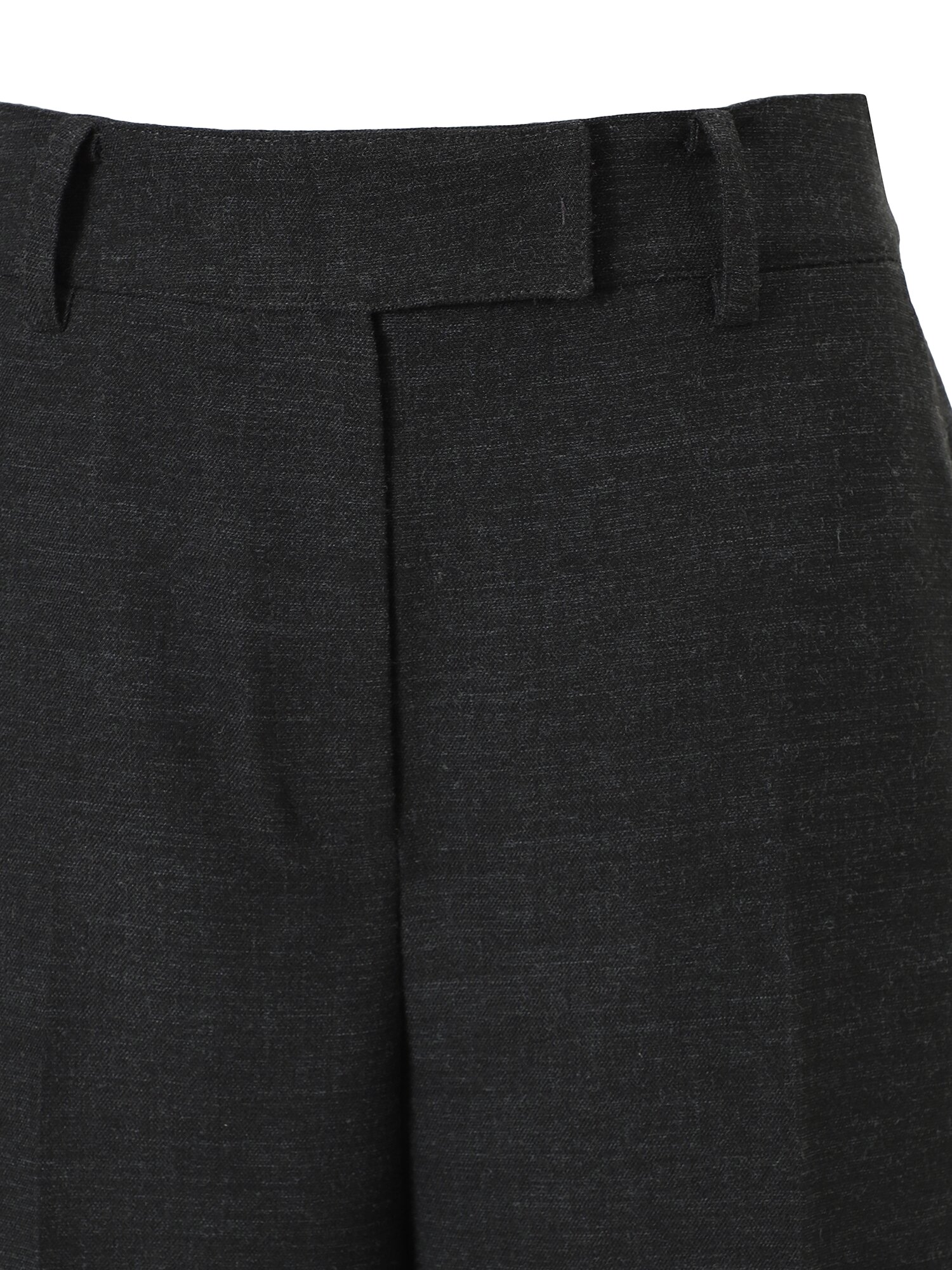 멜란지 와이드핏 슬랙스 팬츠 (DARK GREY)