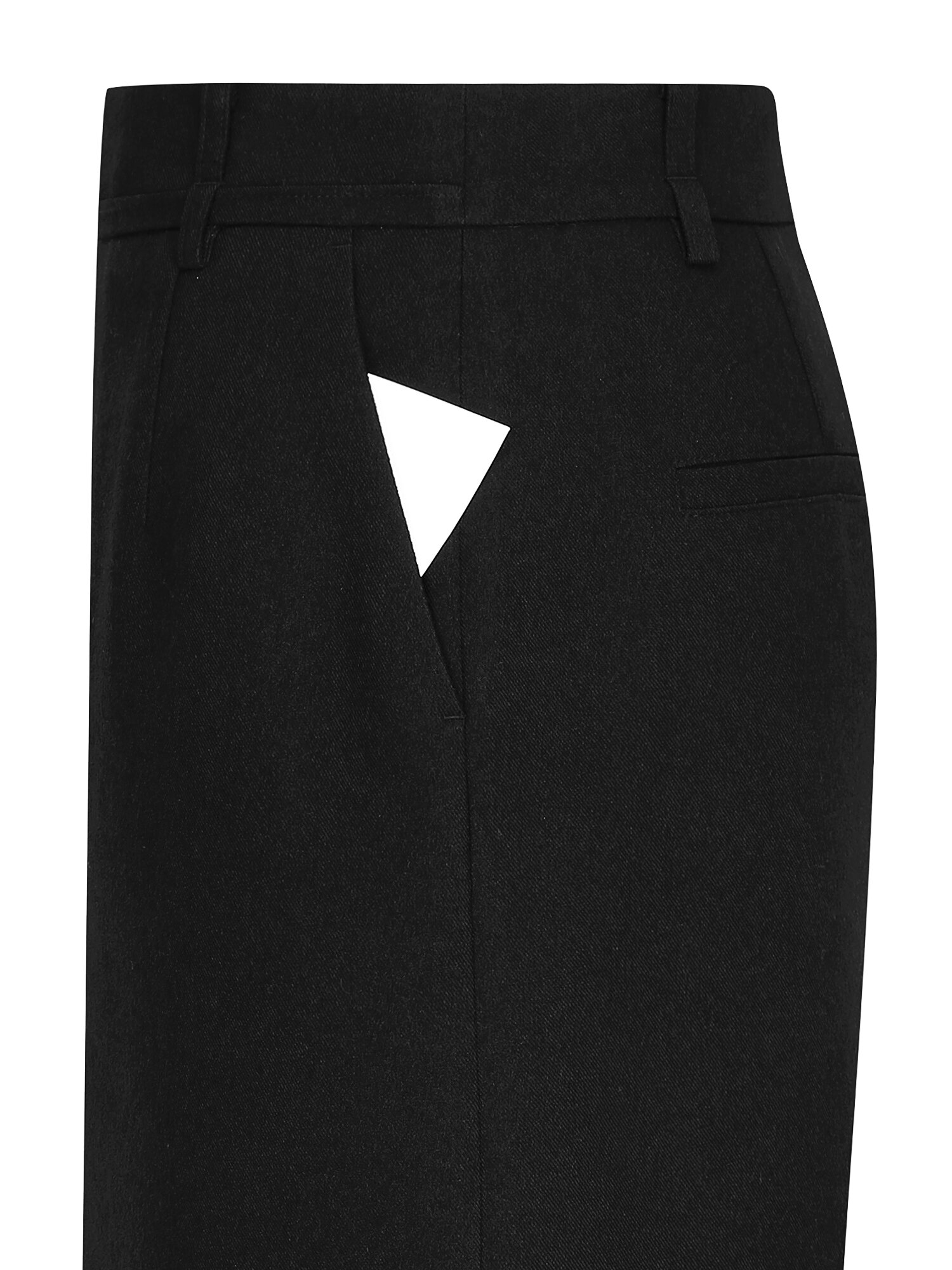 슬릿 포인트 H라인 스커트  (BLACK)