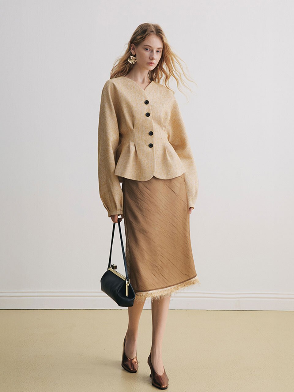 YY_Lantern-sleeve suit jacket