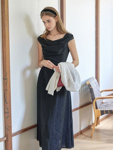 SR_Black hepburn long dress