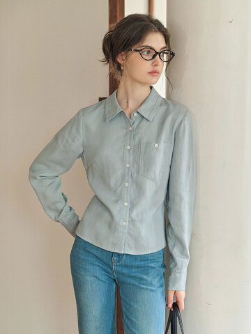 SR_High-end slim fit shirt_2color