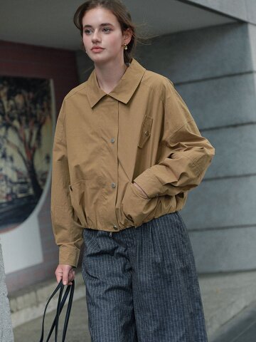 SR_Lapel pure short jacket