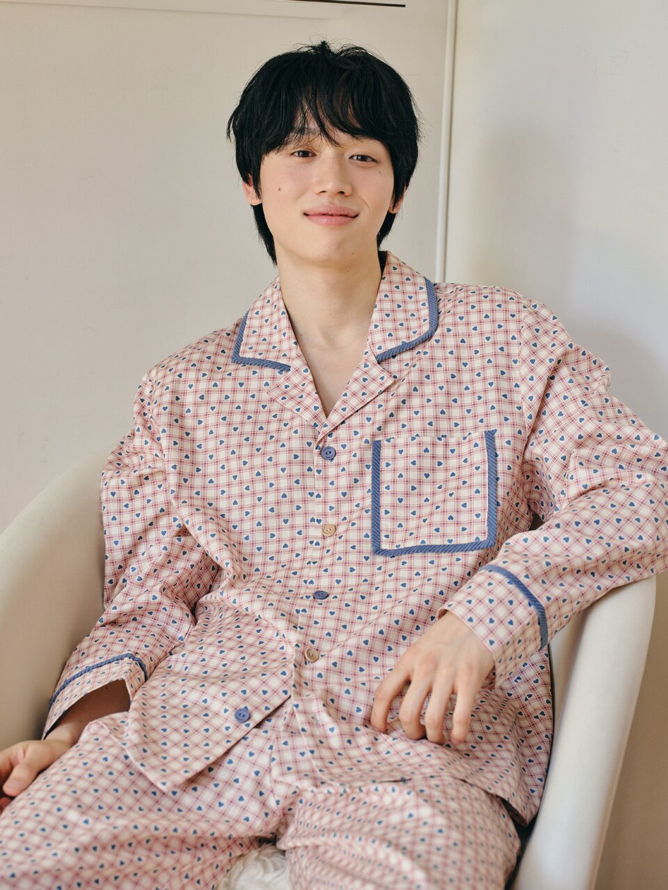 니니 긴팔 남성페어 베이지 (30수)